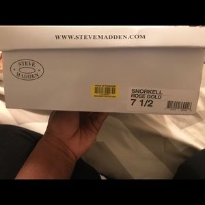 Steve Madden Rose Gold “Snorkell” Sandals